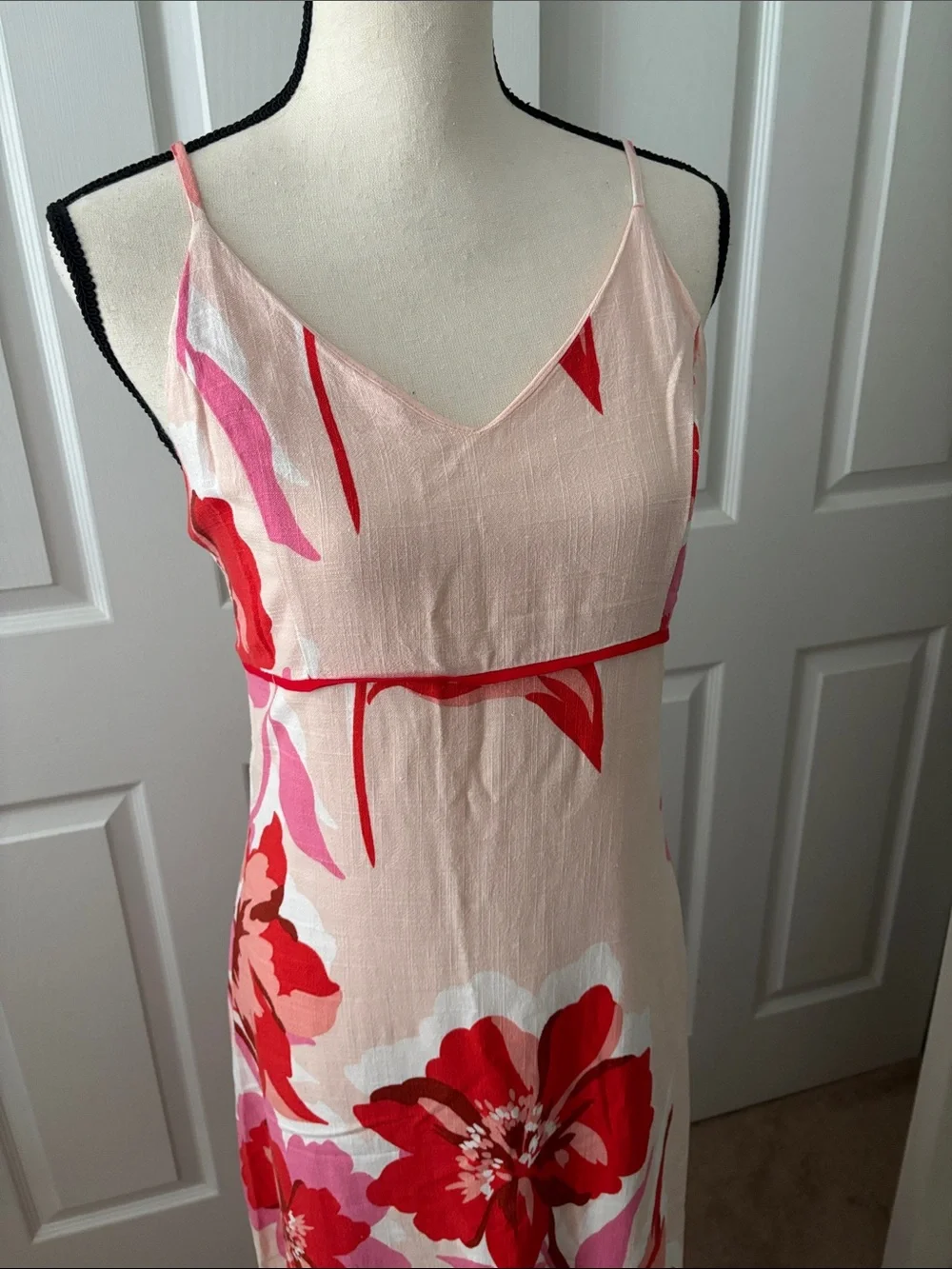 Pink Floral Maxi Dress